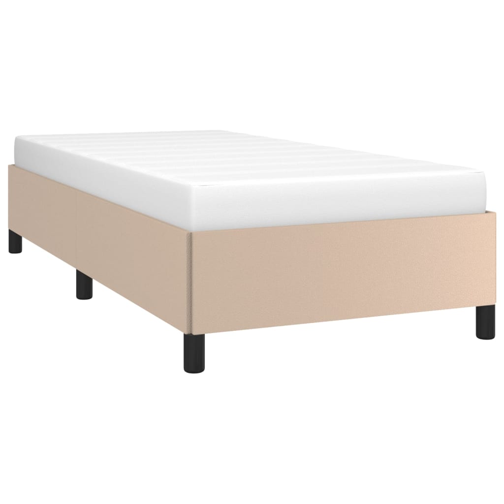 Okvir za krevet bez madraca boja cappuccina 100x200 cm umjetna koža