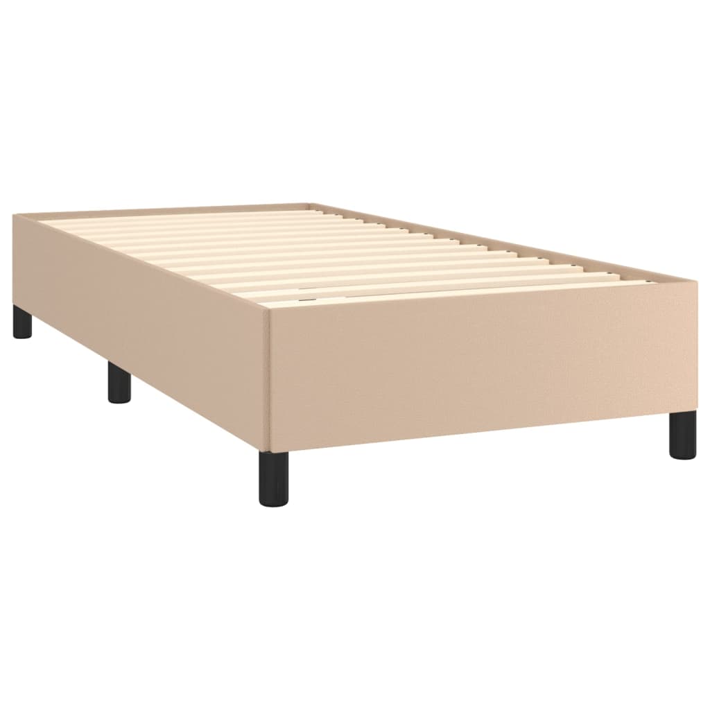 Okvir za krevet bez madraca boja cappuccina 100x200 cm umjetna koža