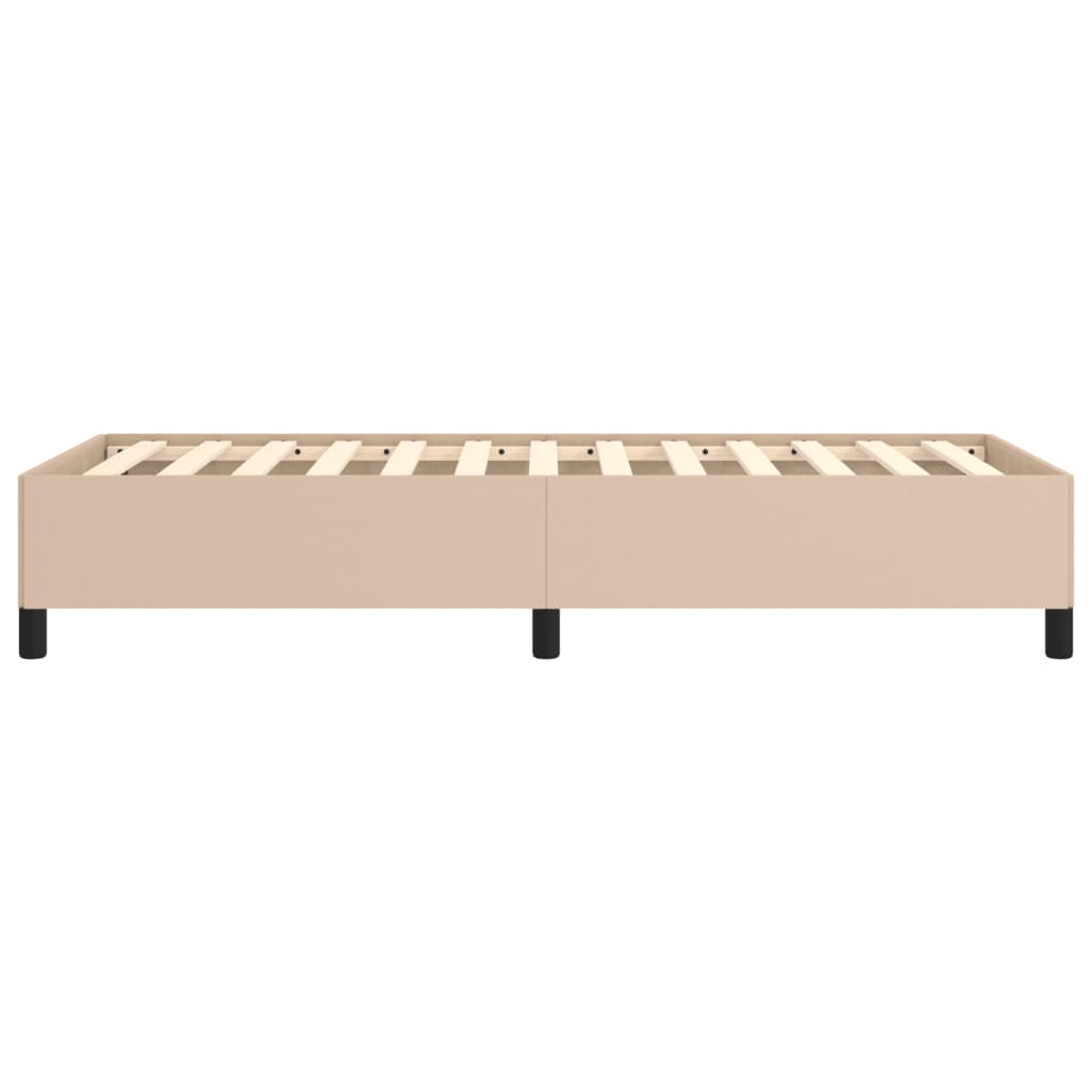 Okvir za krevet bez madraca boja cappuccina 100x200 cm umjetna koža