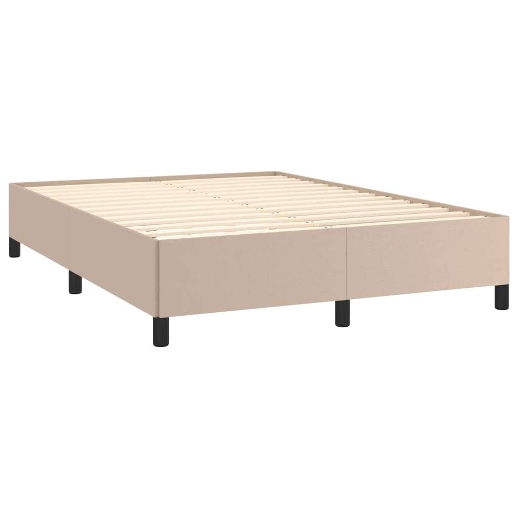 Okvir za krevet boja cappuccina 140x200 cm od umjetne kože