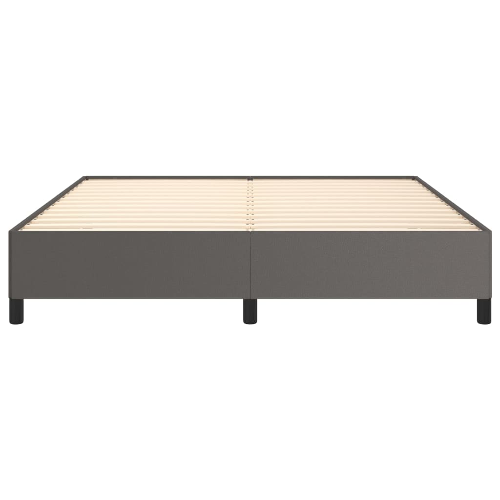 Okvir za krevet sivi 160x200 cm od umjetne kože