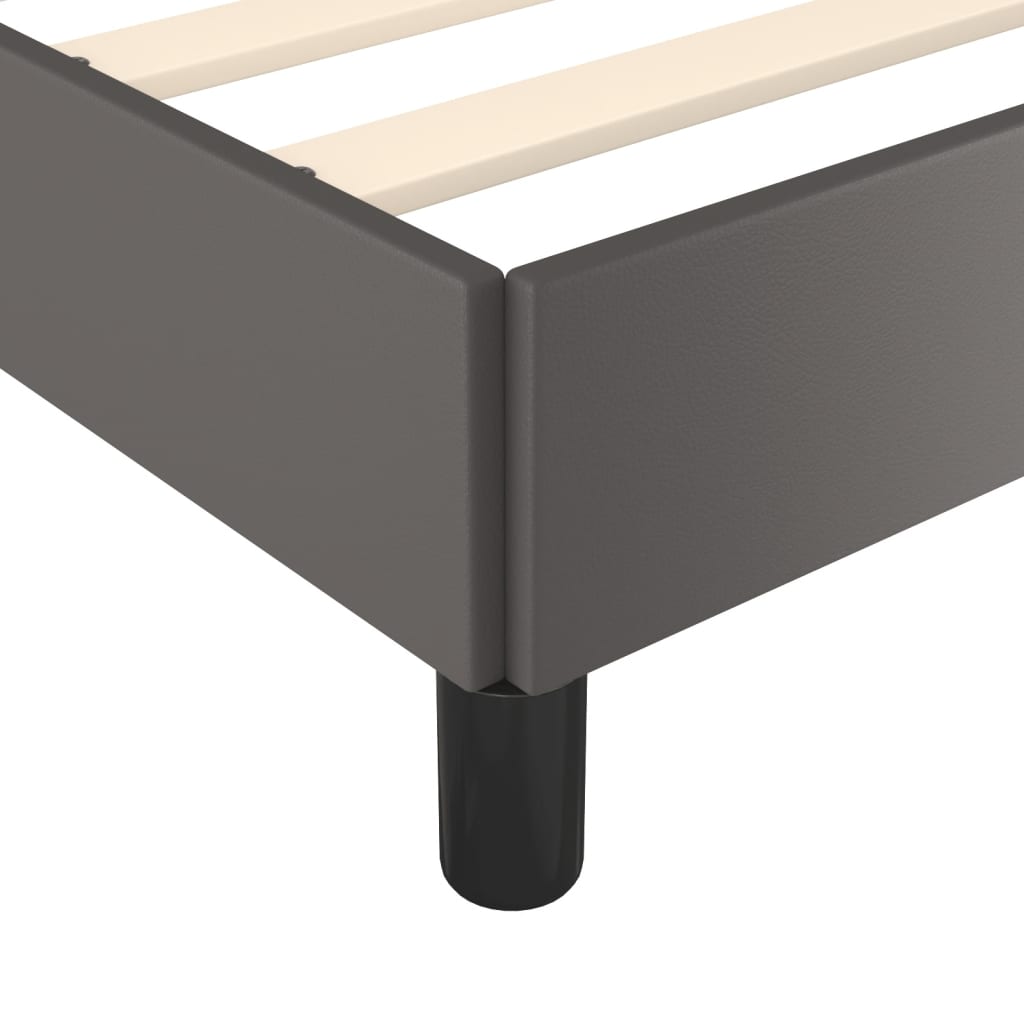 Okvir za krevet sivi 160x200 cm od umjetne kože