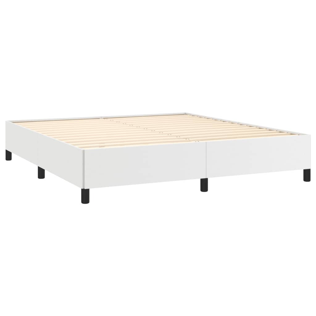 Okvir za krevet bijela 180x200 cm od umjetne kože