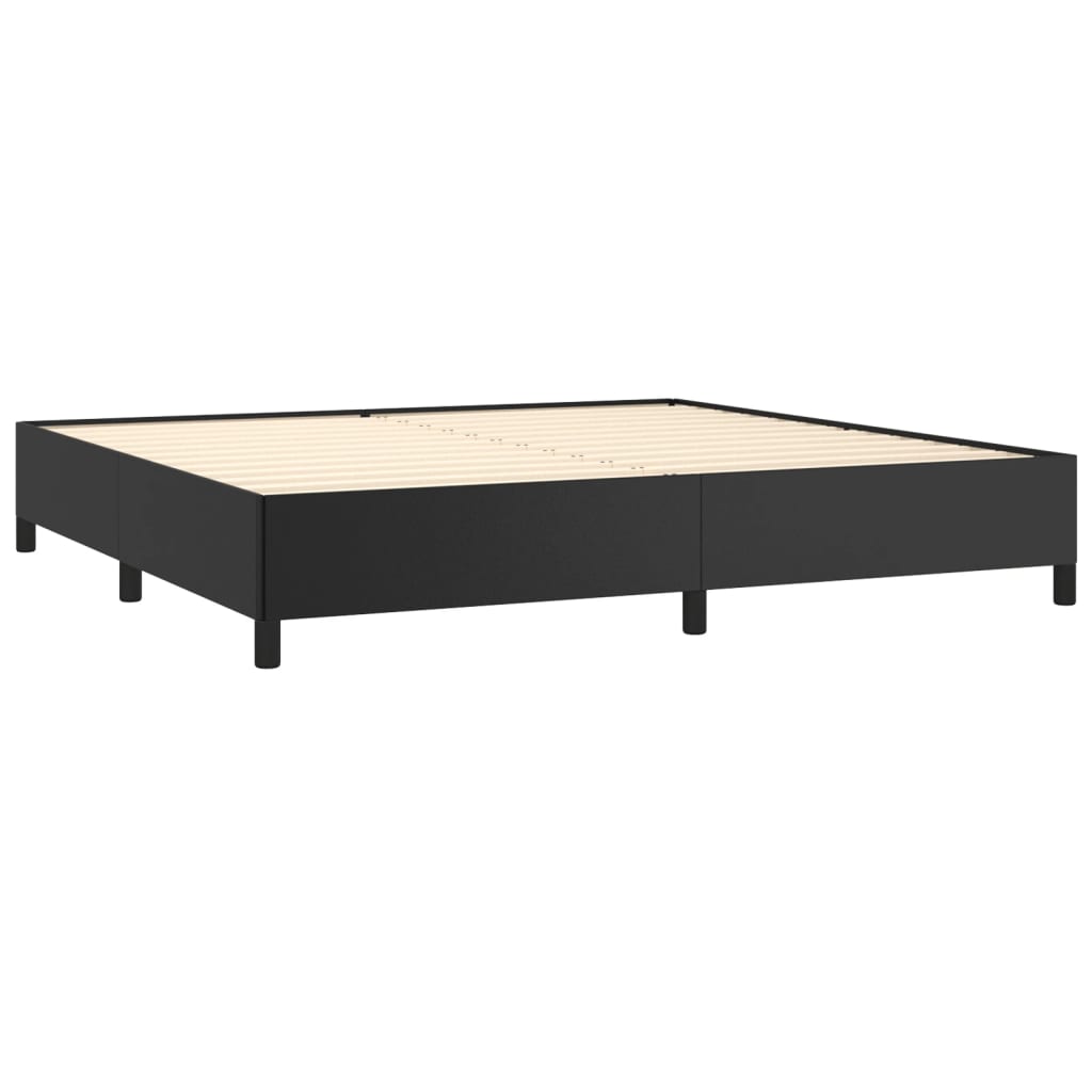 Okvir za krevet crni 200x200 cm od umjetne kože