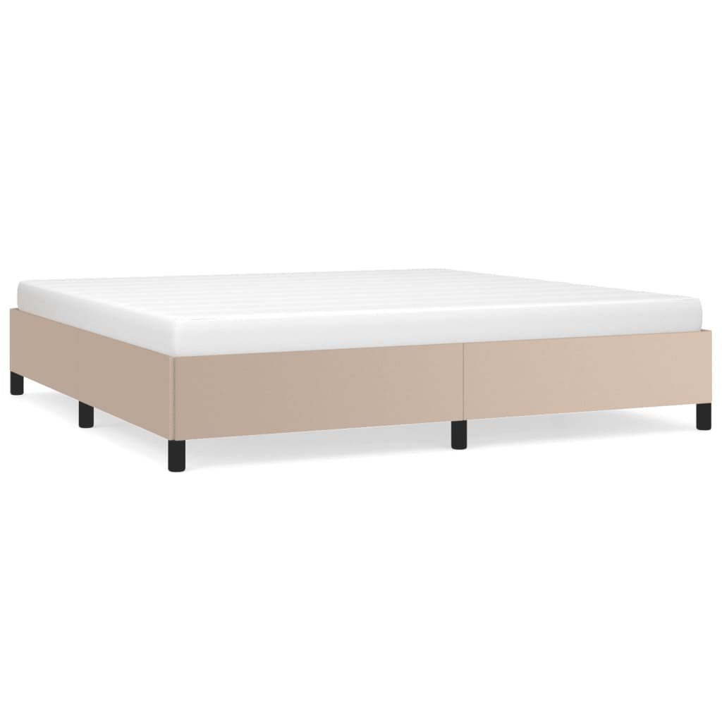 Okvir za krevet bez madraca boja cappuccina 200x200 cm od umjetne kože