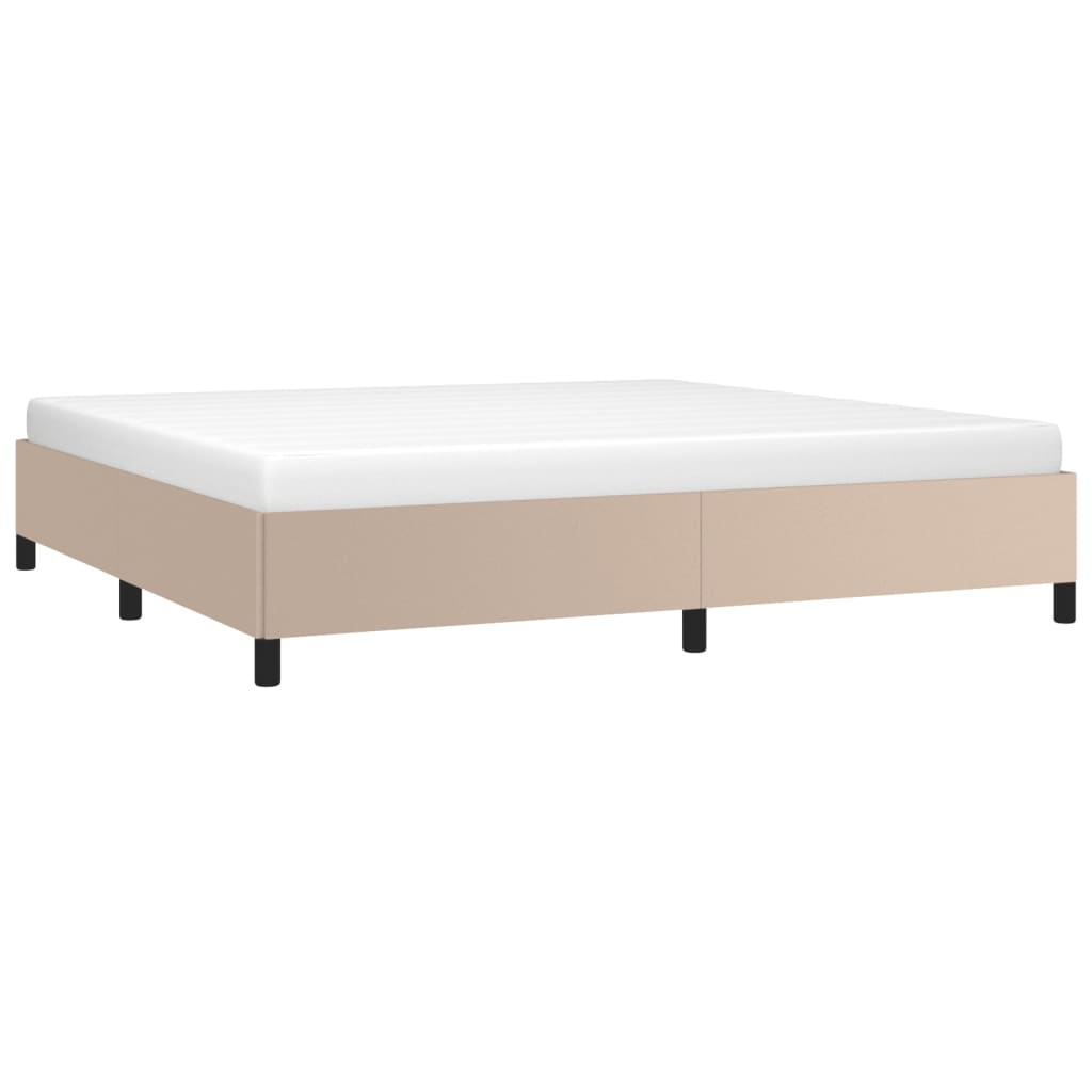 Okvir za krevet bez madraca boja cappuccina 200x200 cm od umjetne kože