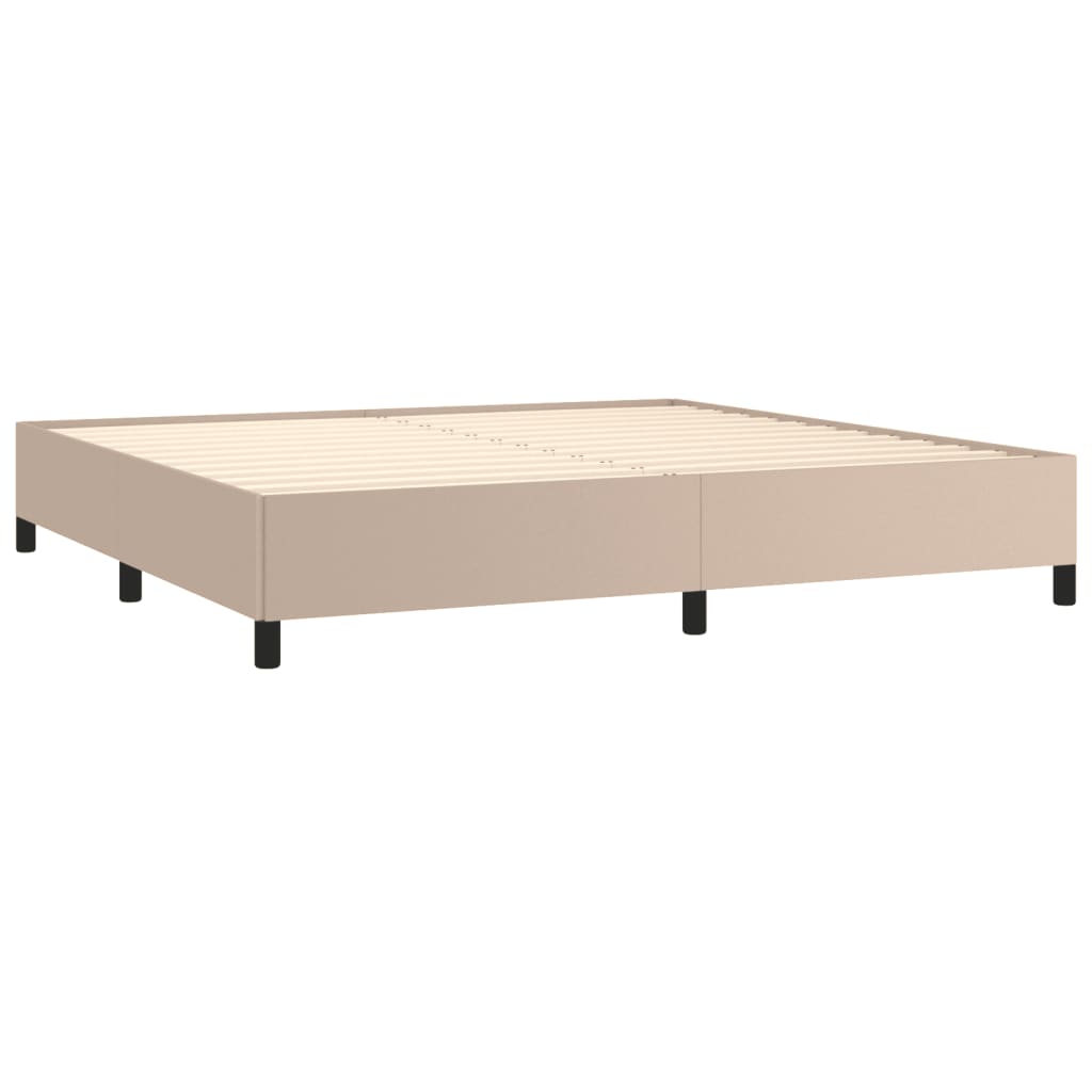 Okvir za krevet bez madraca boja cappuccina 200x200 cm od umjetne kože
