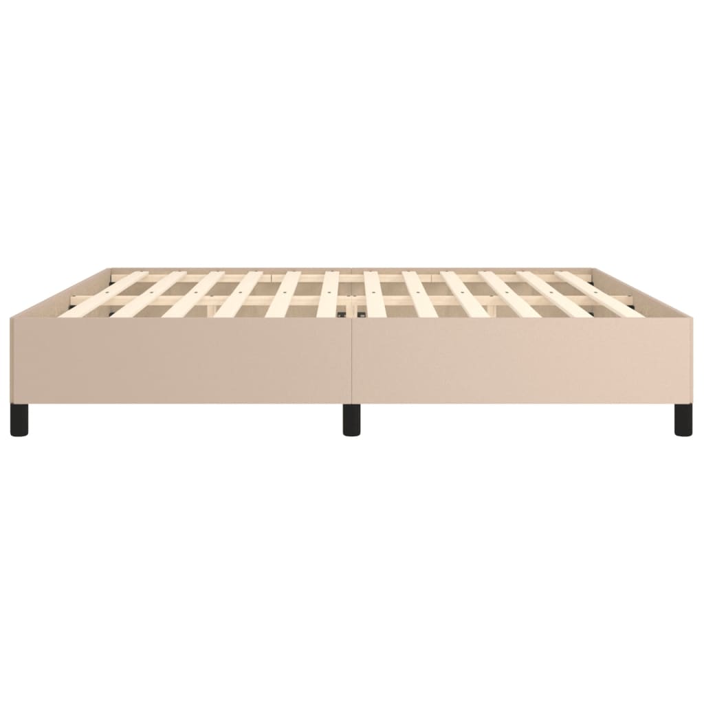 Okvir za krevet bez madraca boja cappuccina 200x200 cm od umjetne kože