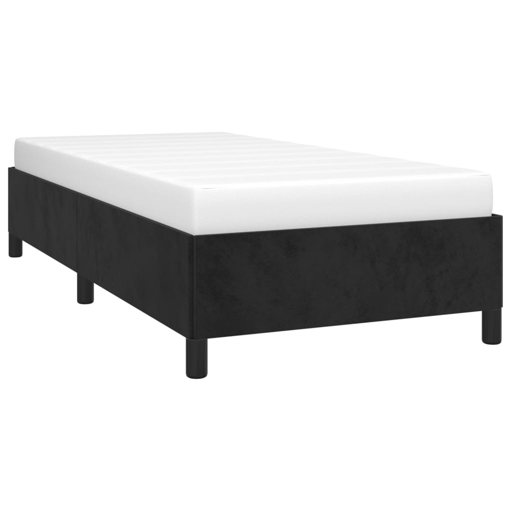 Okvir za krevet crni 80 x 200 cm baršunasti