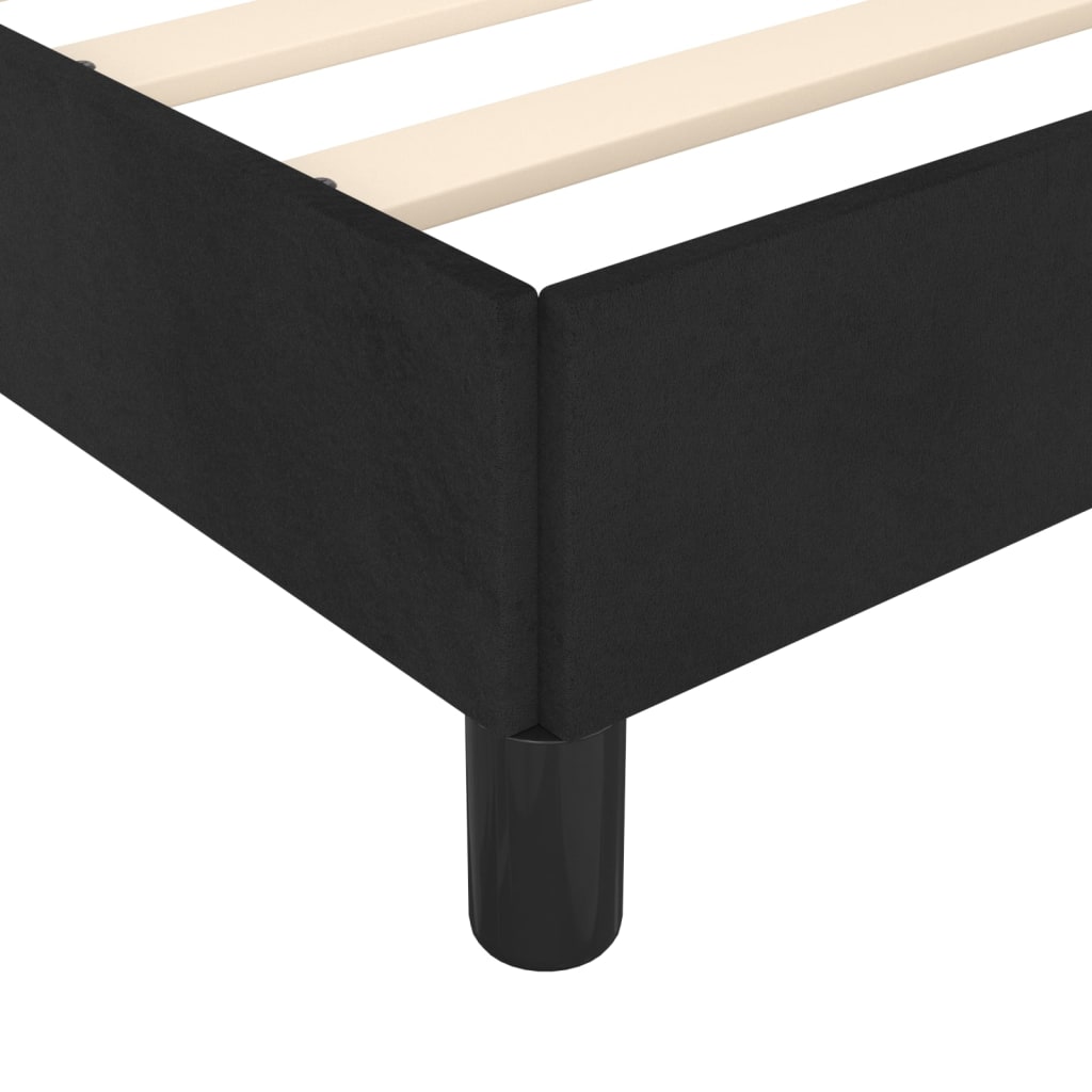 Okvir za krevet crni 80 x 200 cm baršunasti