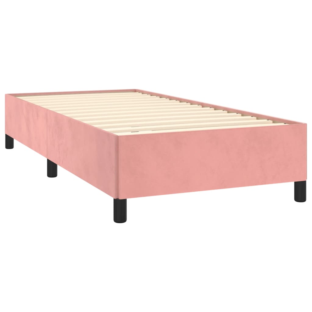 Okvir za krevet ružičasti 80x200 cm baršunasti
