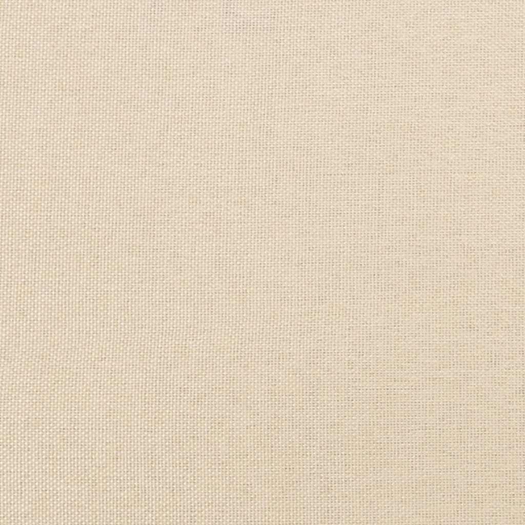 Okvir za krevet bez madraca krem 140 x 190 cm od tkanine