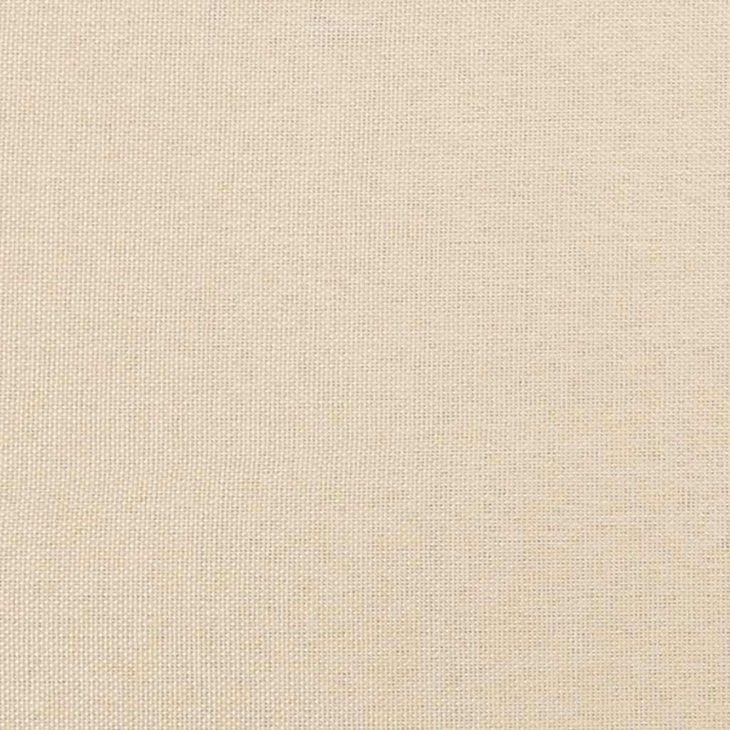 Okvir za krevet bez madraca krem 160x200 cm od tkanine