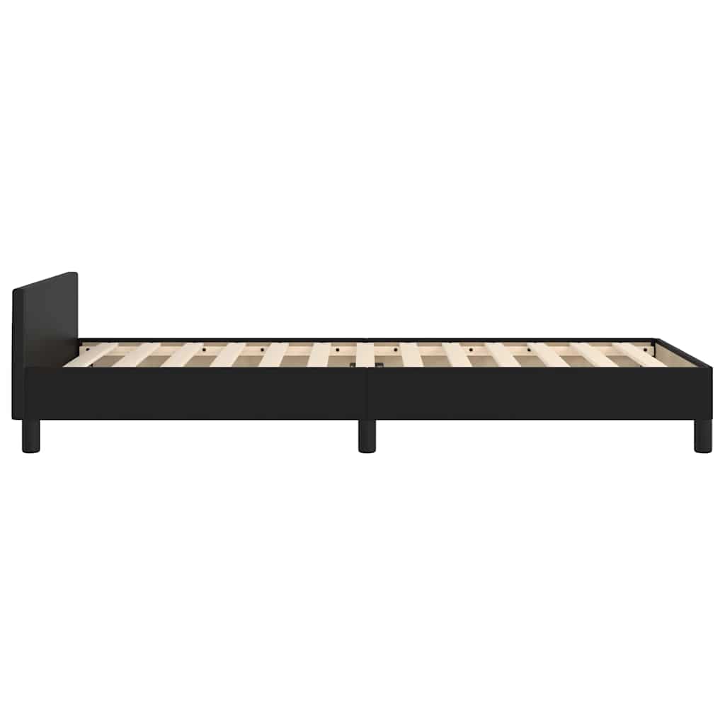 Okvir za krevet s uzglavljem bez madraca crni 80x200 cm