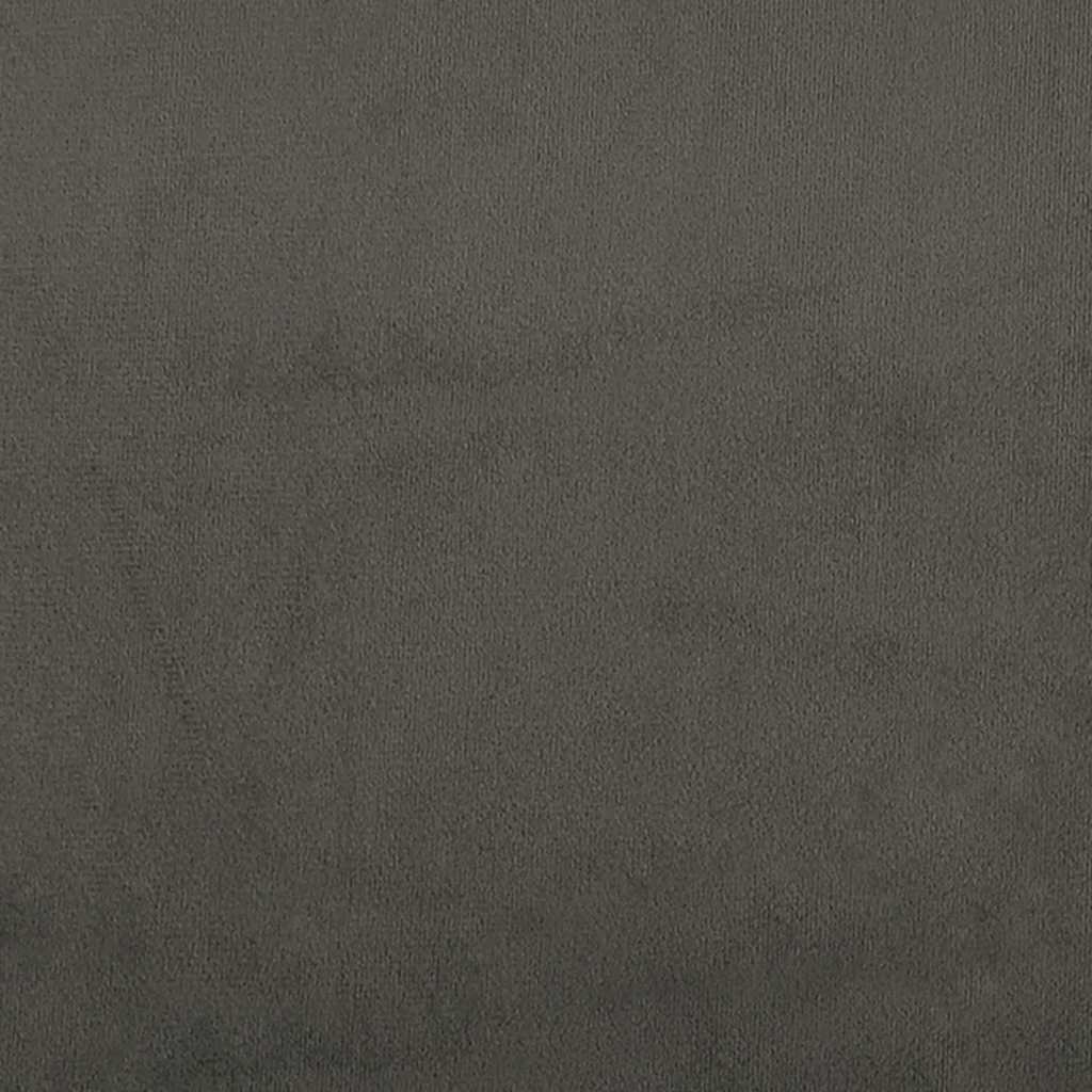 Okvir za krevet bez madraca tamnosivi 200x200 cm baršunasti