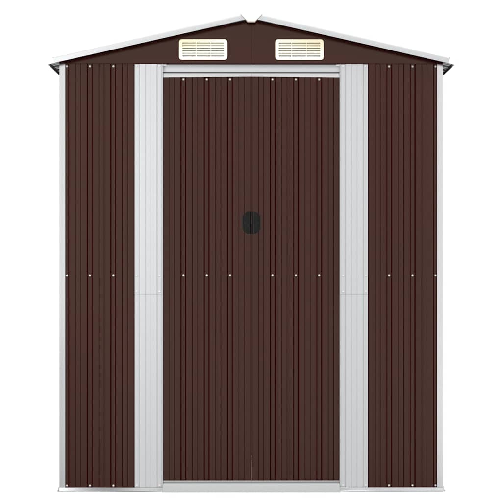 Vrtno spremište tamnosmeđe 192 x 108 x 223 cm pocinčani čelik