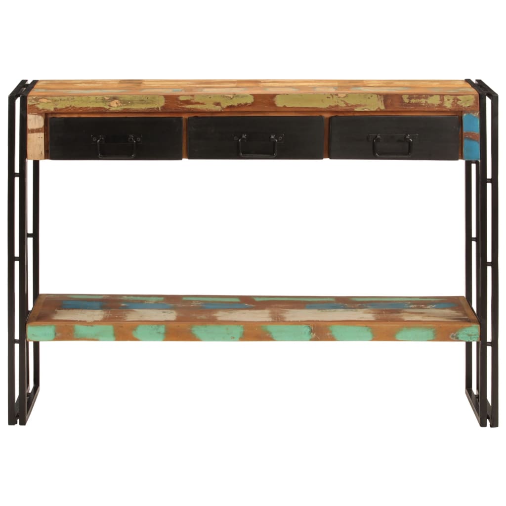 Konzolni stol 110 x 30 x 76 cm od masivnog obnovljenog drva
