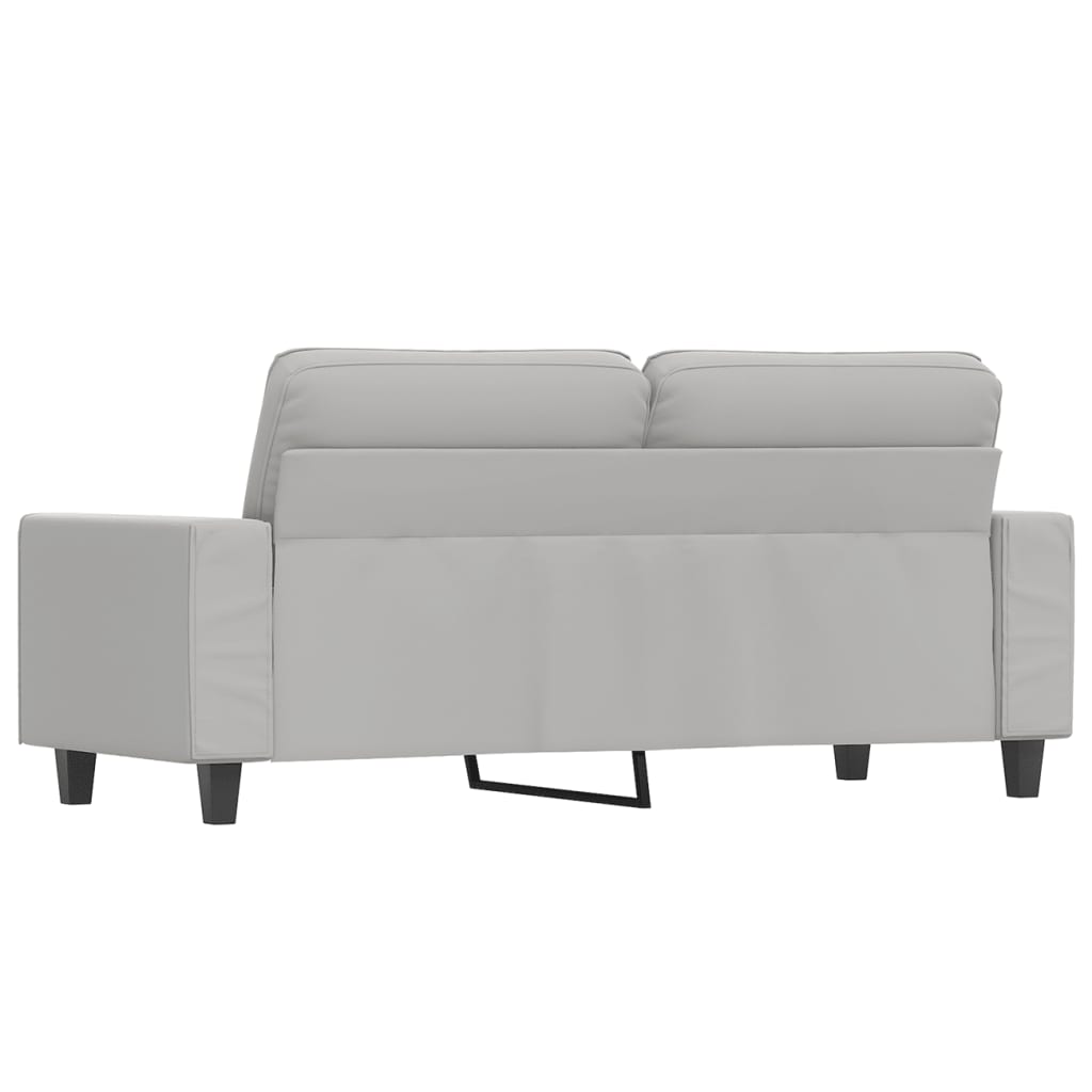 Dvosjed svjetlosivi 140 cm od mikrovlakana