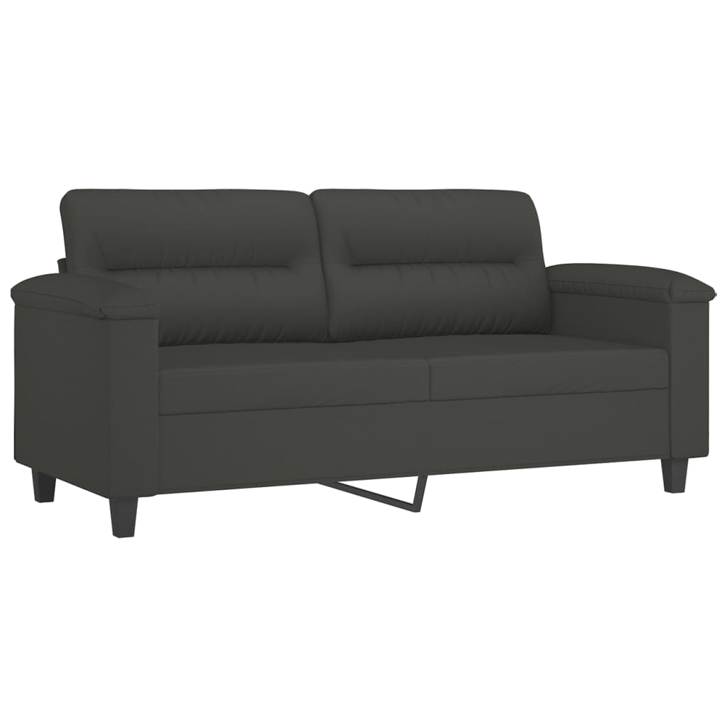 Dvosjed tamnosivi 140 cm od mikrovlakana