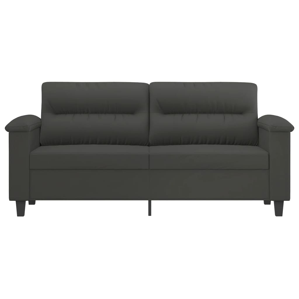 Dvosjed tamnosivi 140 cm od mikrovlakana