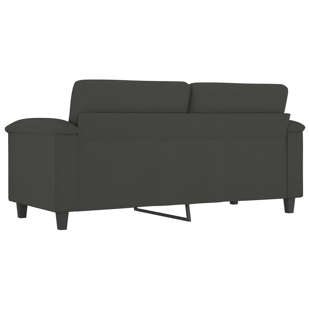 Dvosjed tamnosivi 140 cm od mikrovlakana