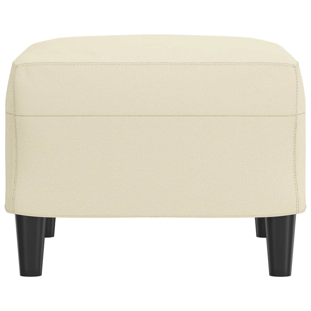Tabure krem 60 x 50 x 41 cm od umjetne kože