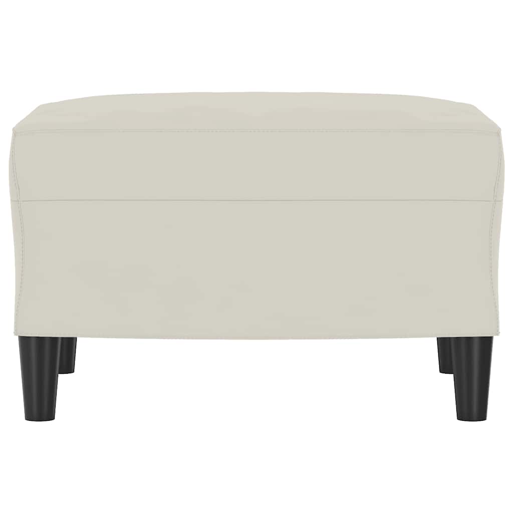 Tabure krem 60 x 50 x 41 cm baršunasti