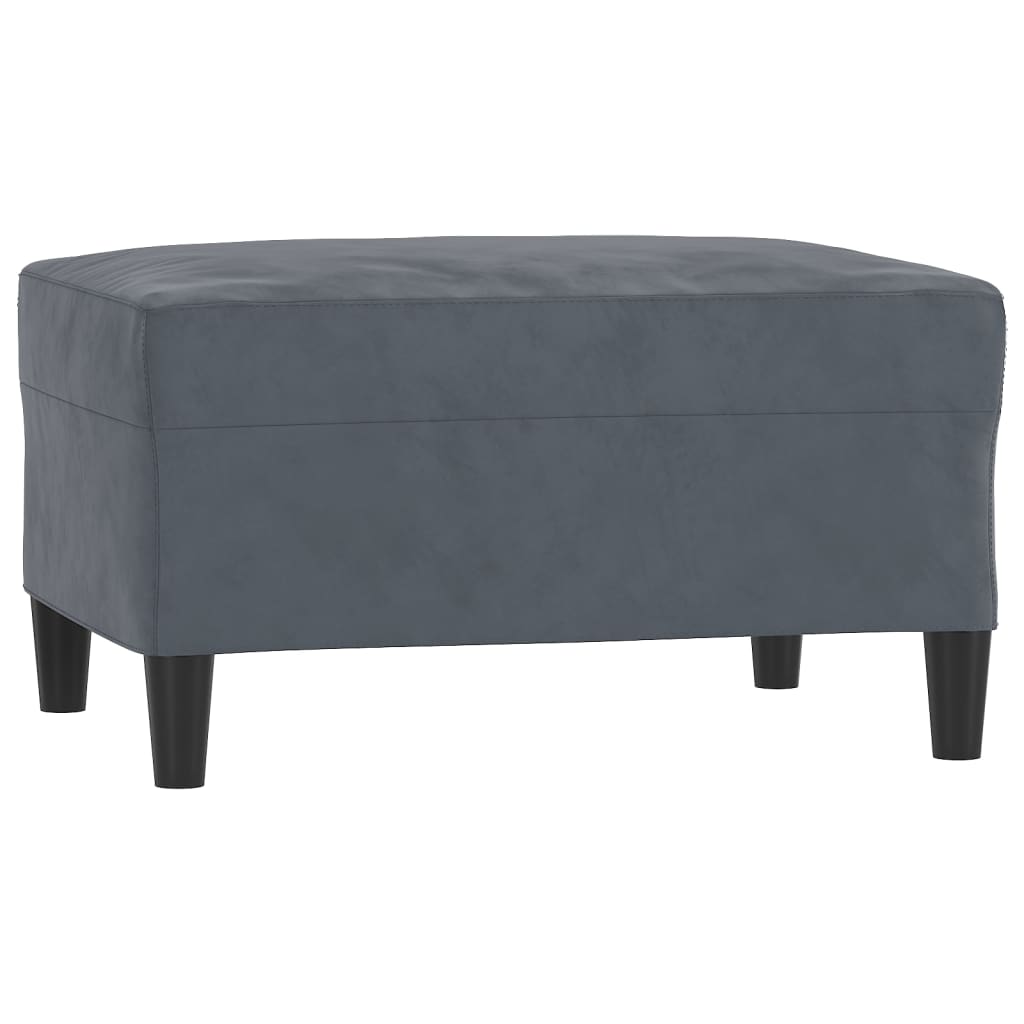 Tabure tamnosivi 70 x 55 x 41 cm baršunasti