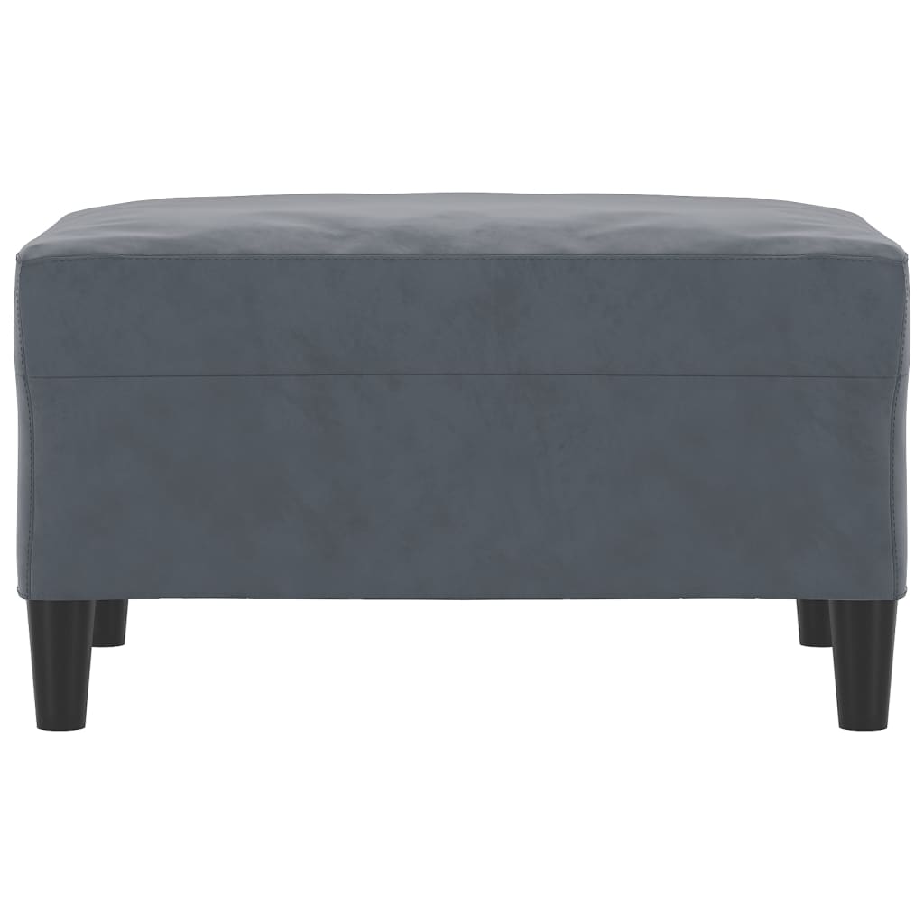 Tabure tamnosivi 70 x 55 x 41 cm baršunasti