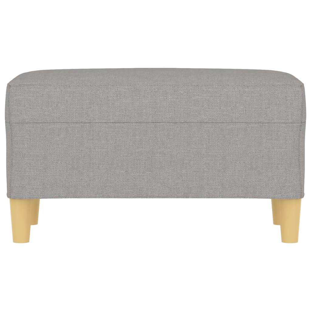 Klupa svjetlosiva 70 x 35 x 41 cm od tkanine