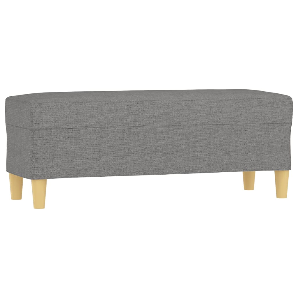 Klupa tamnosiva 100 x 35 x 41 cm od tkanine