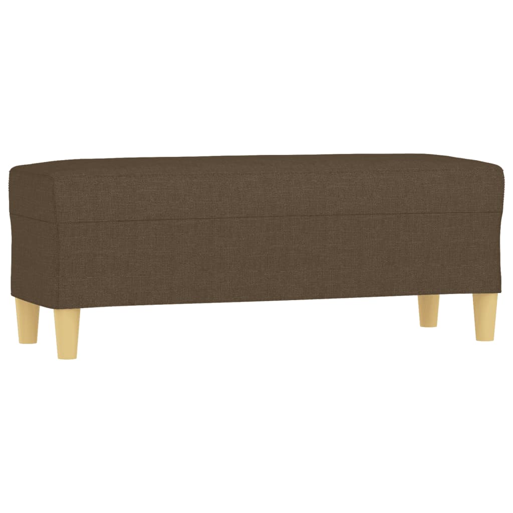 Klupa smeđa 100x30x30 cm od tkanine