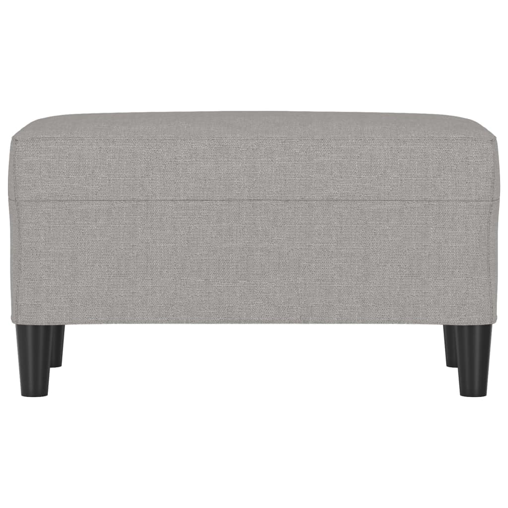 Klupa svjetlosiva 70 x 35 x 41 cm od tkanine