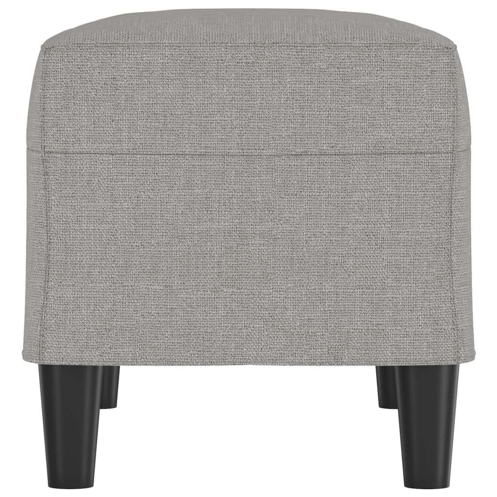 Klupa svjetlosiva 70 x 35 x 41 cm od tkanine