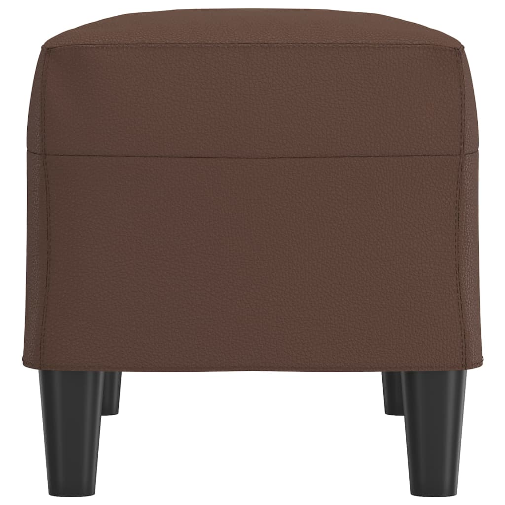 Klupa smeđa 70 x 35 x 41 cm od umjetne kože