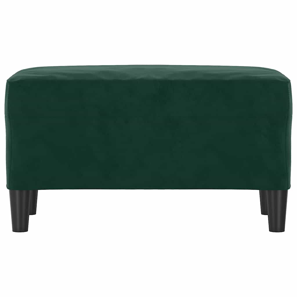 Klupa tamnozelena 70 x 35 x 41 cm baršunasta