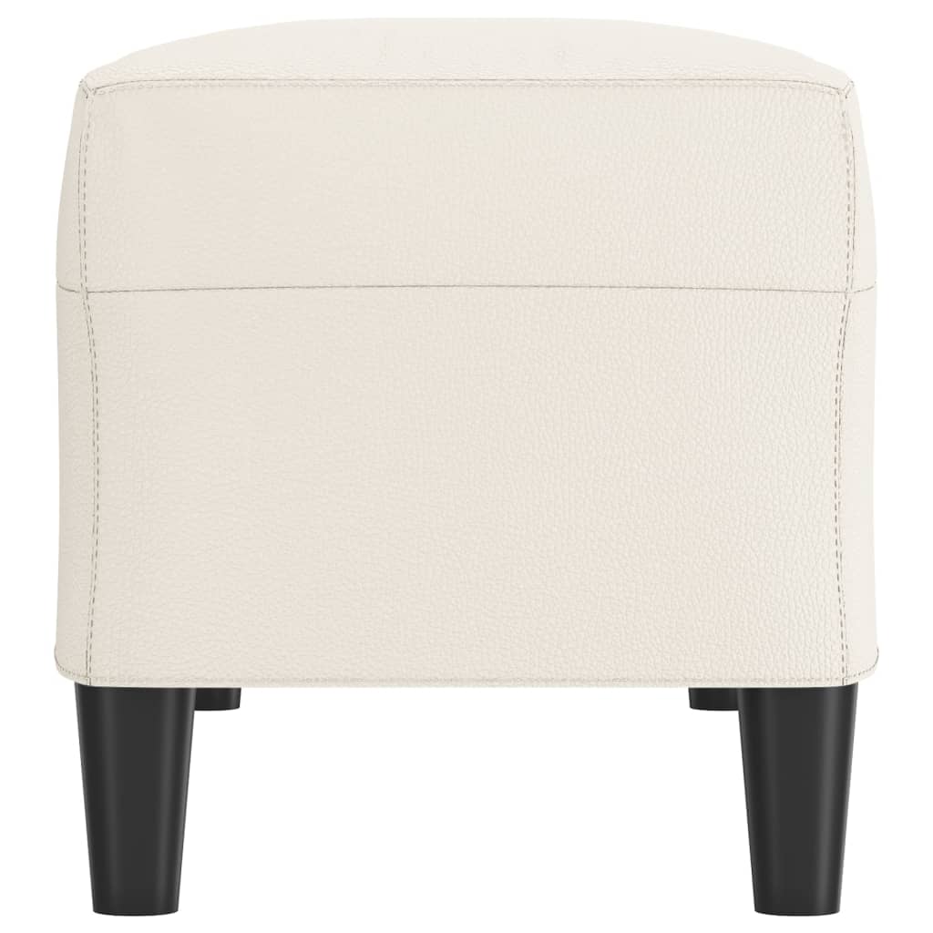 Klupa krem 100 x 35 x 41 cm od umjetne kože