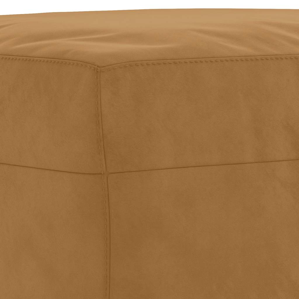 Klupa smeđa 100x35x41 cm baršunasta