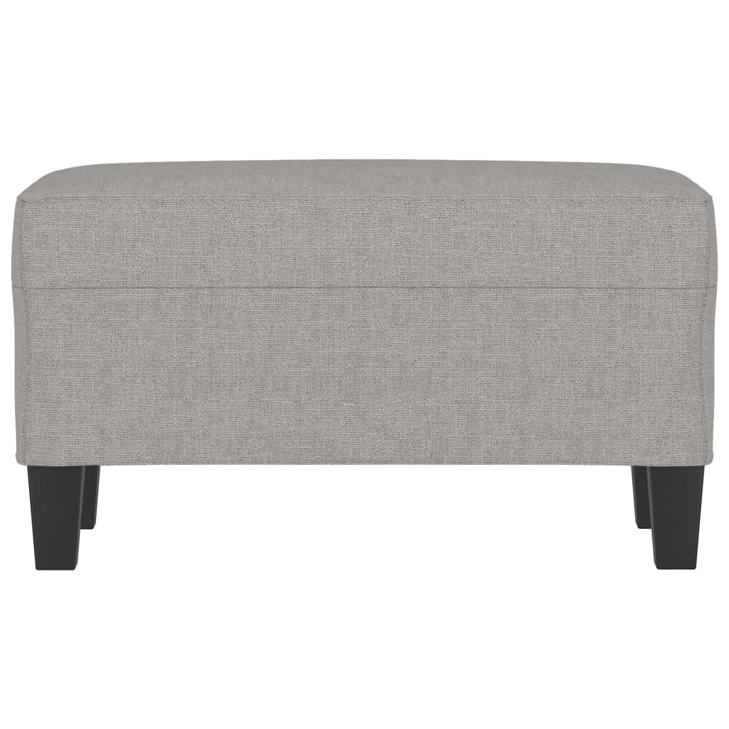 Klupa svjetlosiva 70 x 35 x 41 cm od tkanine
