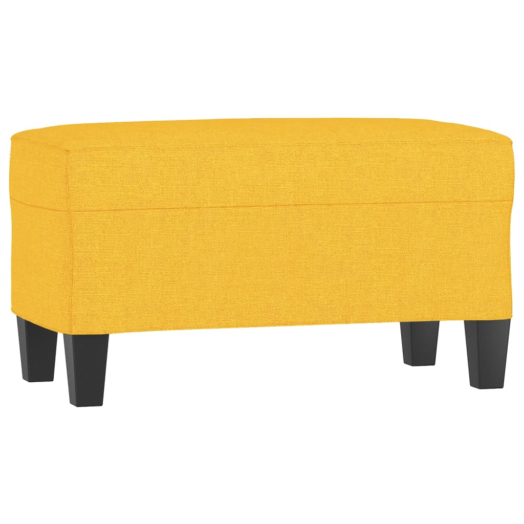 Klupa Svjetložuta 70 x 35 x 41 cm od tkanine