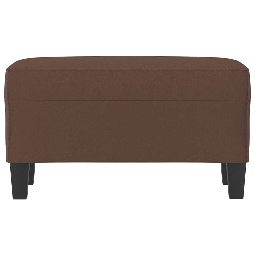 Klupa smeđa 70 x 35 x 41 cm od umjetne kože