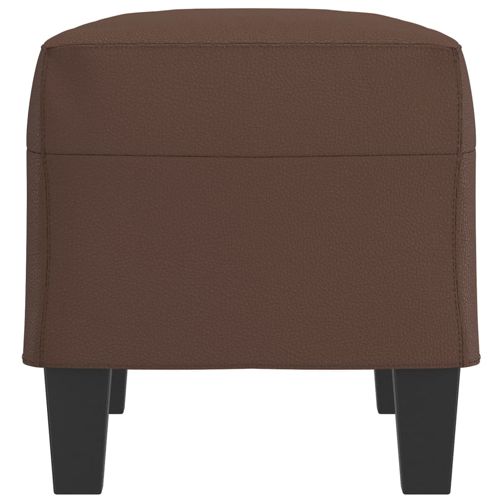 Klupa smeđa 70 x 35 x 41 cm od umjetne kože