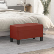 Klupa crvena boja vina 70 x 35 x 41 cm od umjetne kože