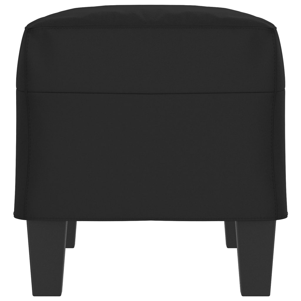 Klupa crna 70 x 35 x 41 cm od mikrovlakana