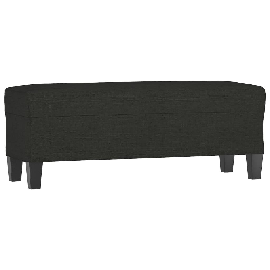 Klupa crna 100x35x41 cm od tkanine