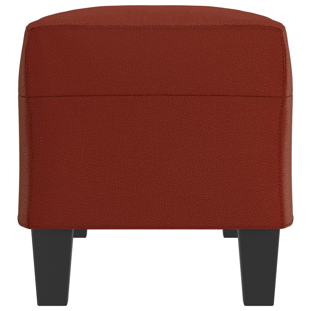 Klupa crvena boja vina 100 x 35 x 41 cm od umjetne kože