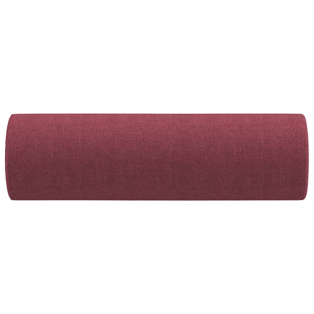 Ukrasni jastuci 2 kom crvena boja vina Ø 15 x 50 cm od tkanine