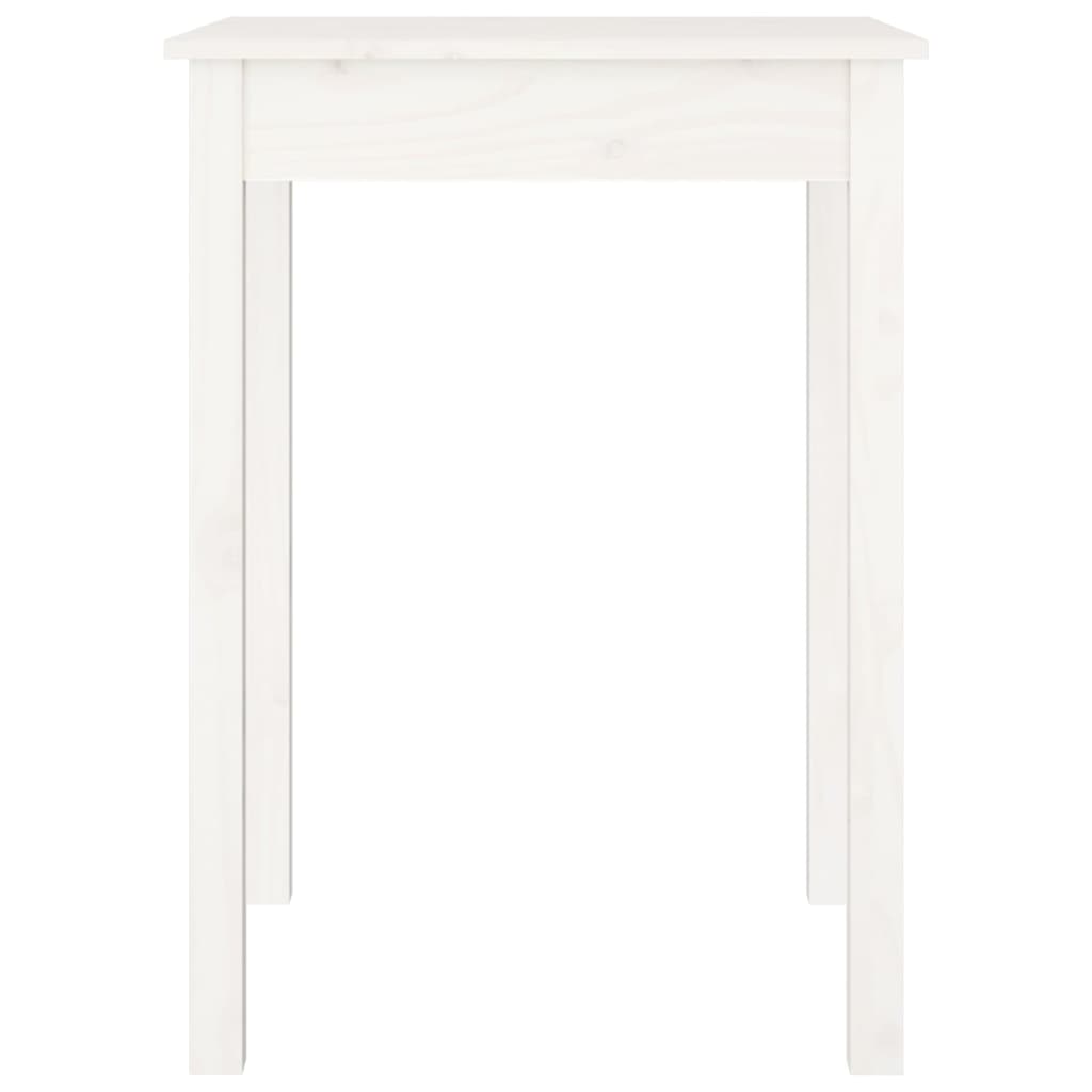 Blagovaonski stol bijeli 55 x 55 x 75 cm od masivne borovine