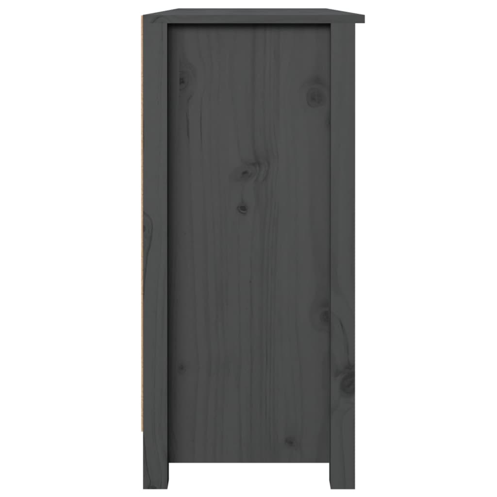 Komoda sivi 100 x 35 x 74 cm od masivne borovine
