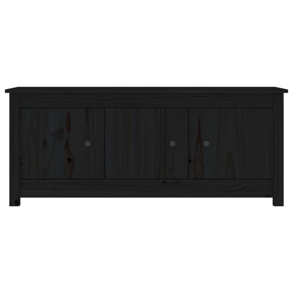 Ormarić za cipele crni 110 x 38 x 45,5 cm od masivne borovine